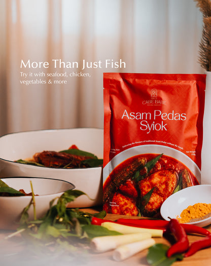 Cabebabe 2 Asam Pedas Syiok / 2 Rendang Nendang (Bundle of 4)
