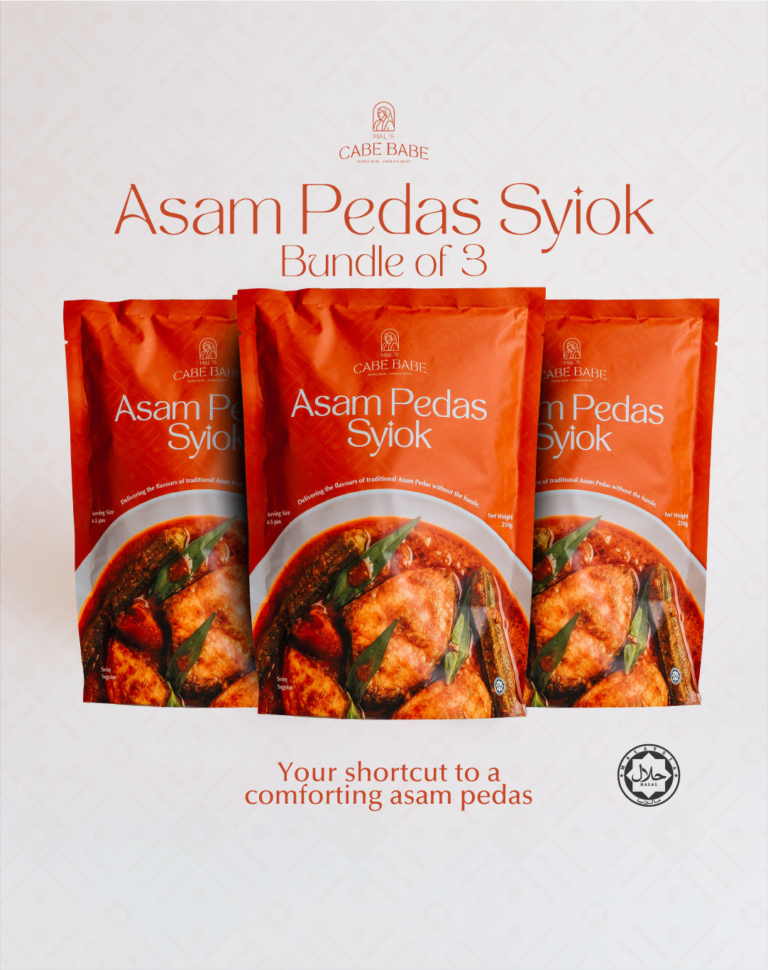 Cabebabe Asam Pedas Syiok (Bundle of 3)