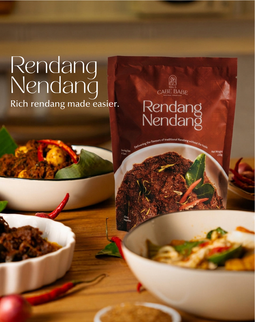Cabebabe Essential Pack - Sambal Ijo / Rendang Nendang / Asam Pedas Syiok